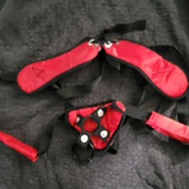 Dirty Strap On Harness used to peg Jax