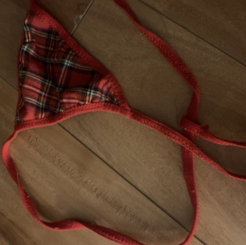 Used school girl thong