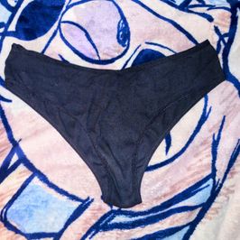 Black cotton cheeky panties