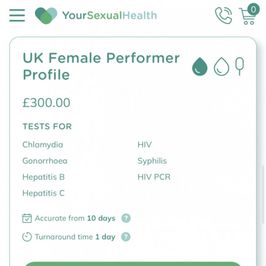 Your sexual health UK performer cert