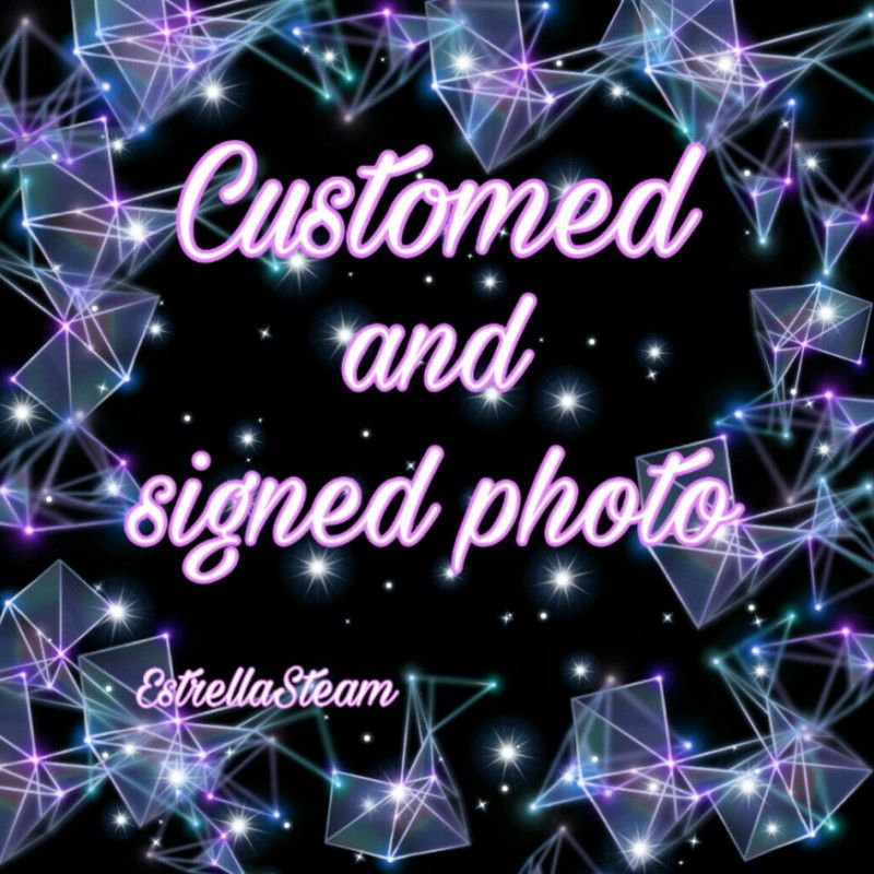 Customed and signed photo