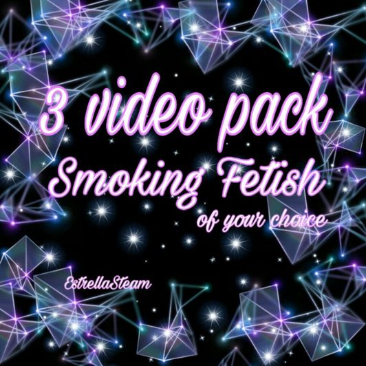 3 Video PACK Smoking Fetish