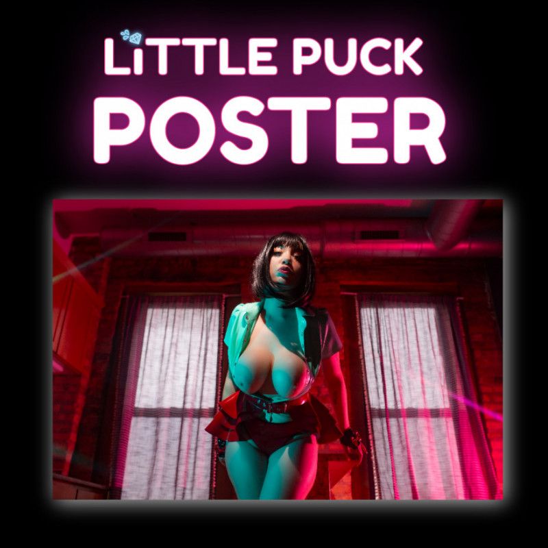 HIGH GLOSS POSTER LITTLE PUCK IN LATEX