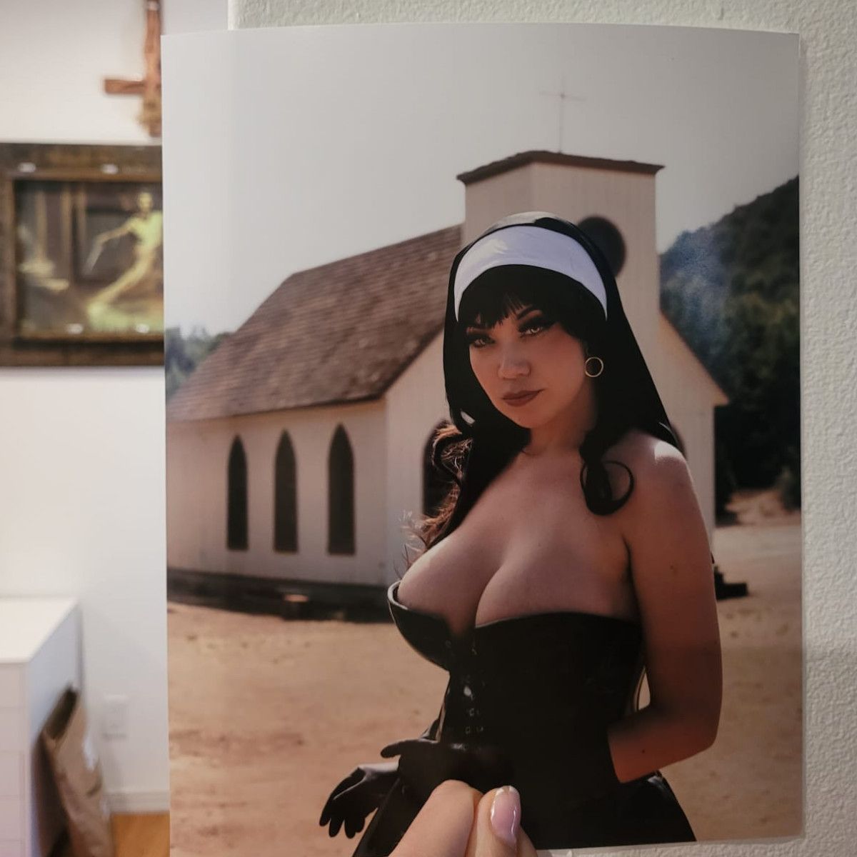 BUSTY NUN PRINT 8 x 10