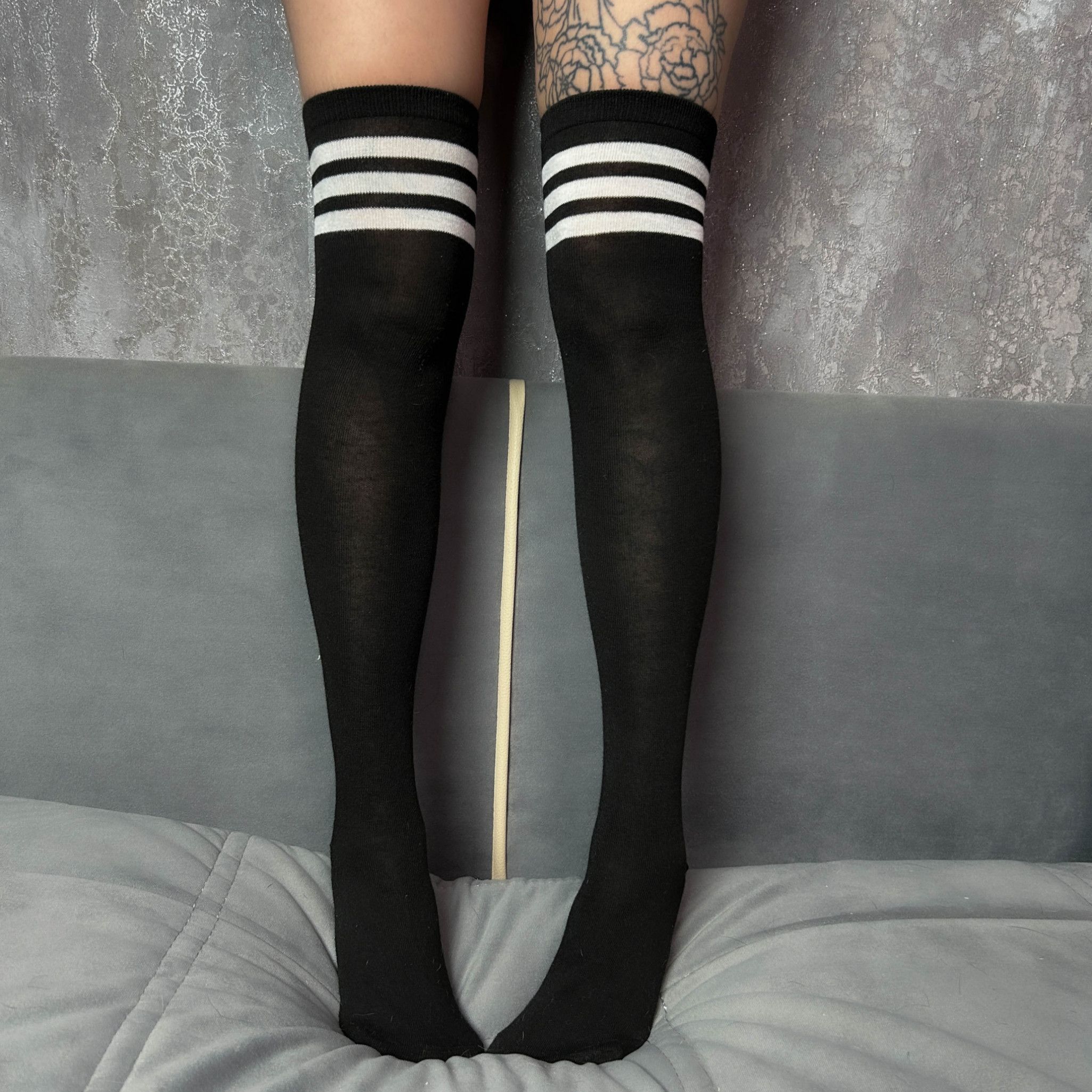 fabric black stockings and VIDEO