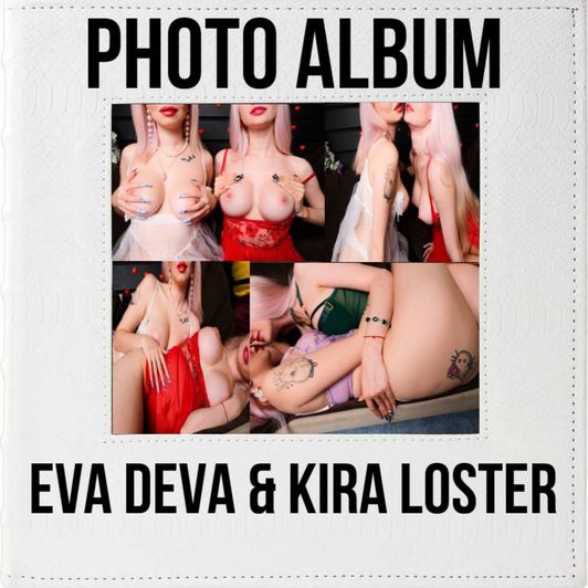 PHOTO ALBUM WITH TWO GIRLS EVA DEVA _ KIRA LOSTER