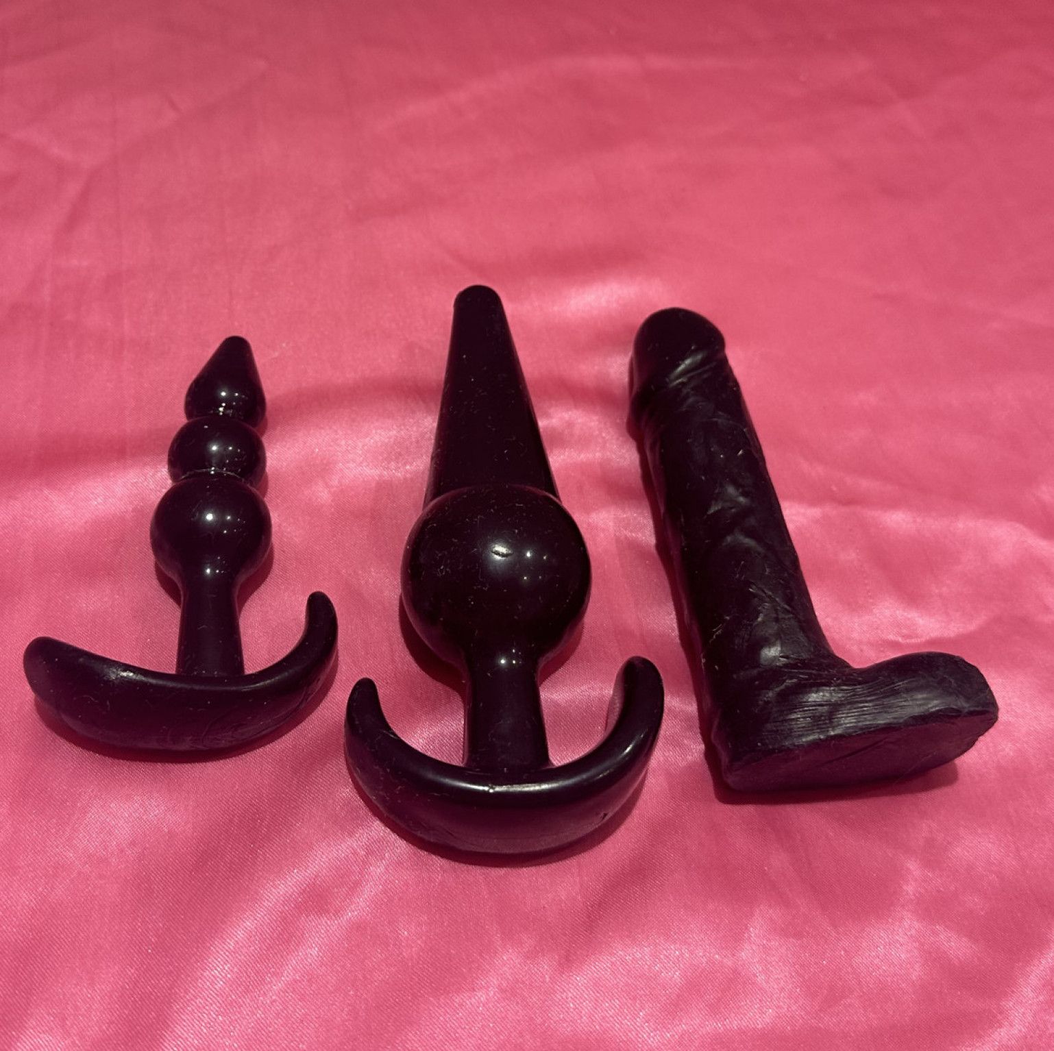 Three Used Buttplugs