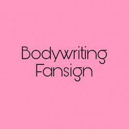 Bodywriting Fansign