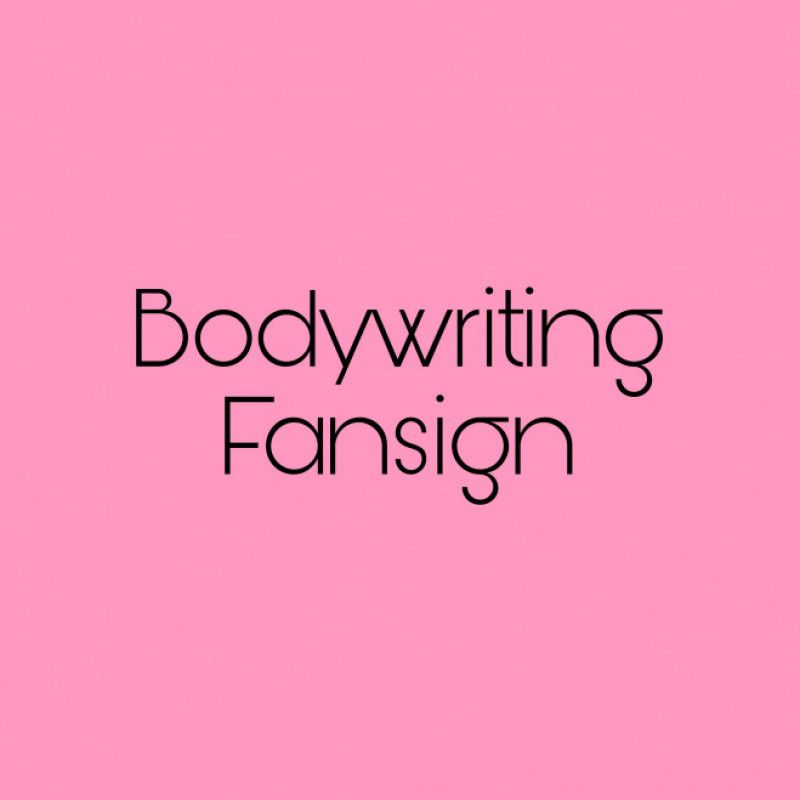 Bodywriting Fansign