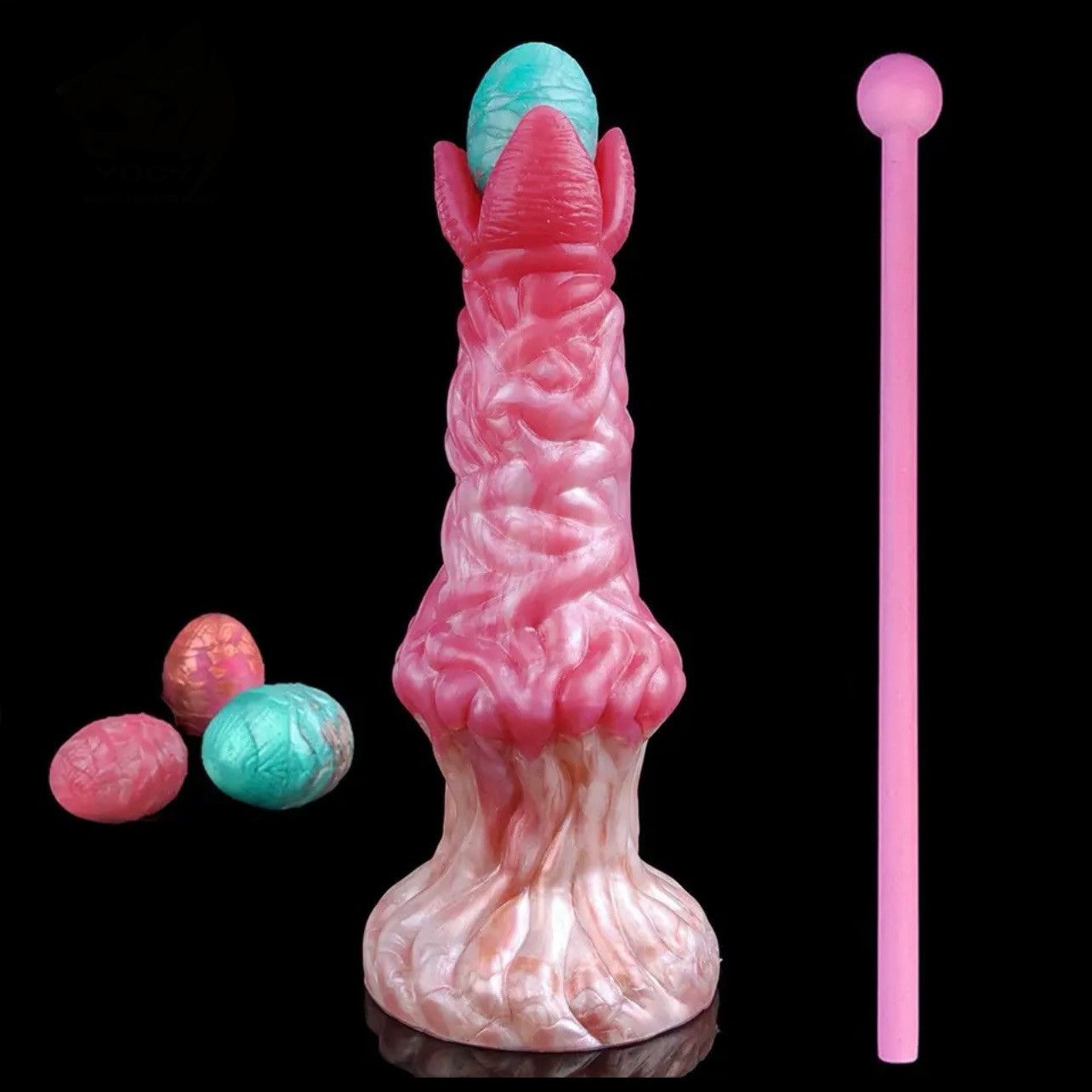 Alien dildo with eggs