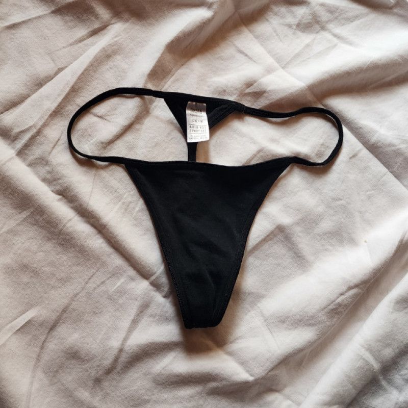 Black Gstring Panties