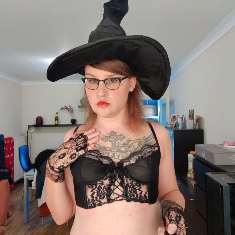 Witch in Lingerie Photo Set