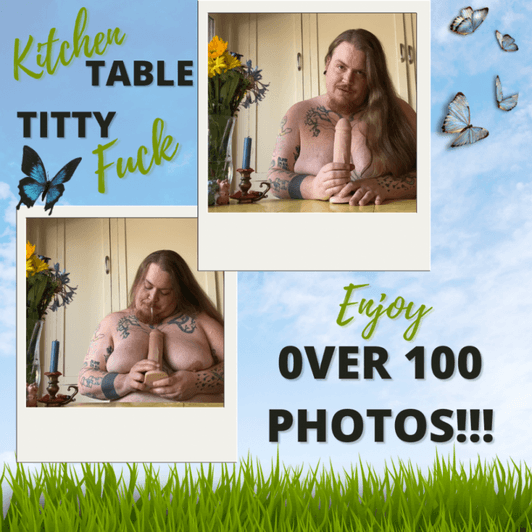 Kitchen Table Titty Fuck Photo Set
