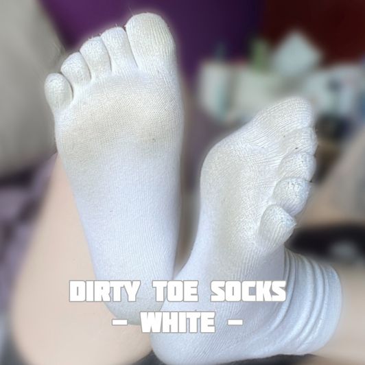 White Toe Socks