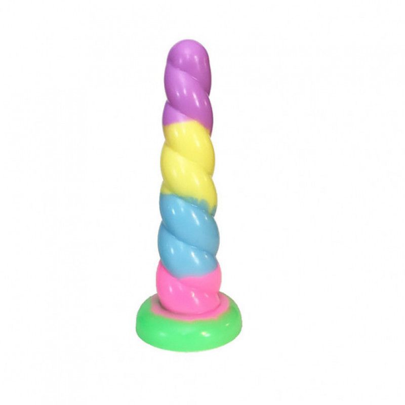 SPLIT PEACHES PASTEL UNICORN HORN DILDO