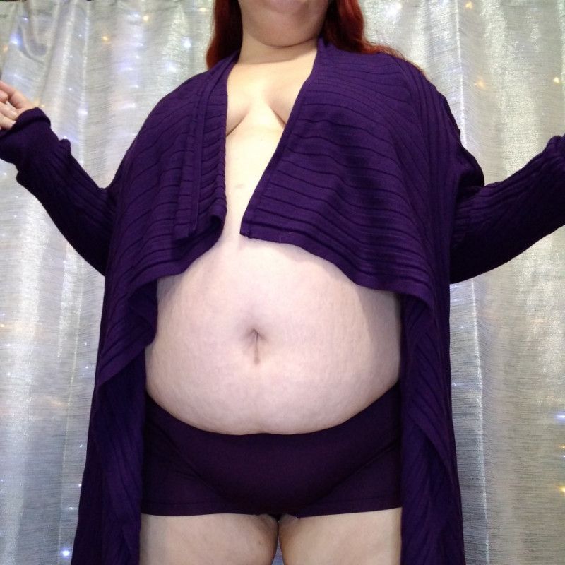 Purple Cardigan Strip Photo Set