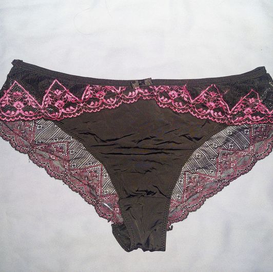 Lacy Black and Pink Panty