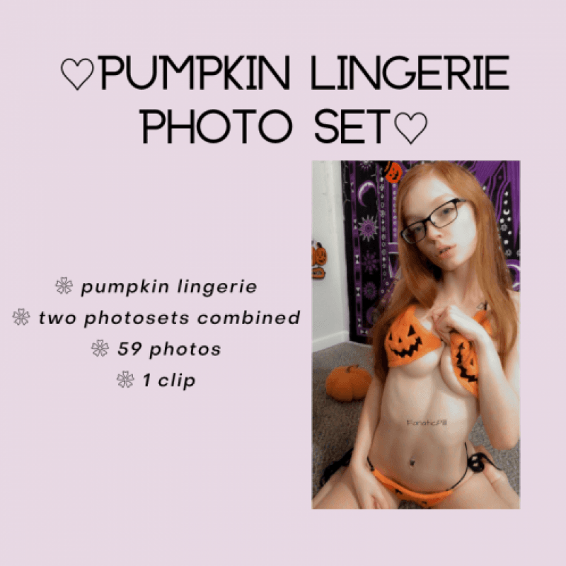 Pumpkin Lingerie Photo Set