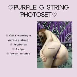 Purple G String Photoset