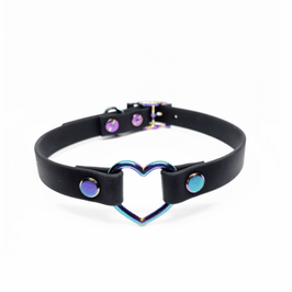 Rainbow Heart Collar