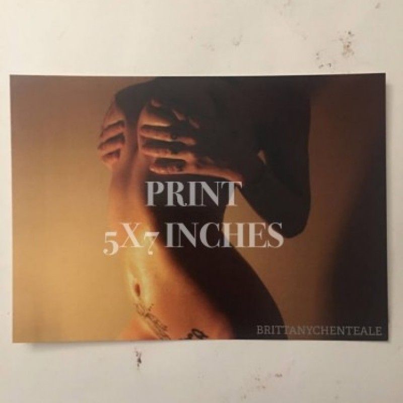 Candlit Nude Tease PRINT 5x7 inches