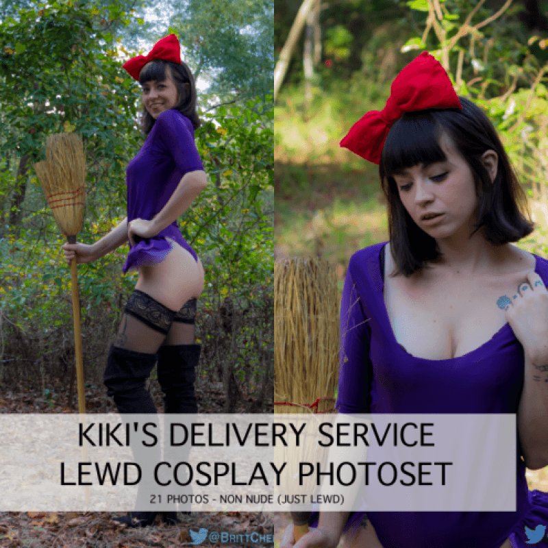 Kikis Delivery Service Lewd Cosplay Set