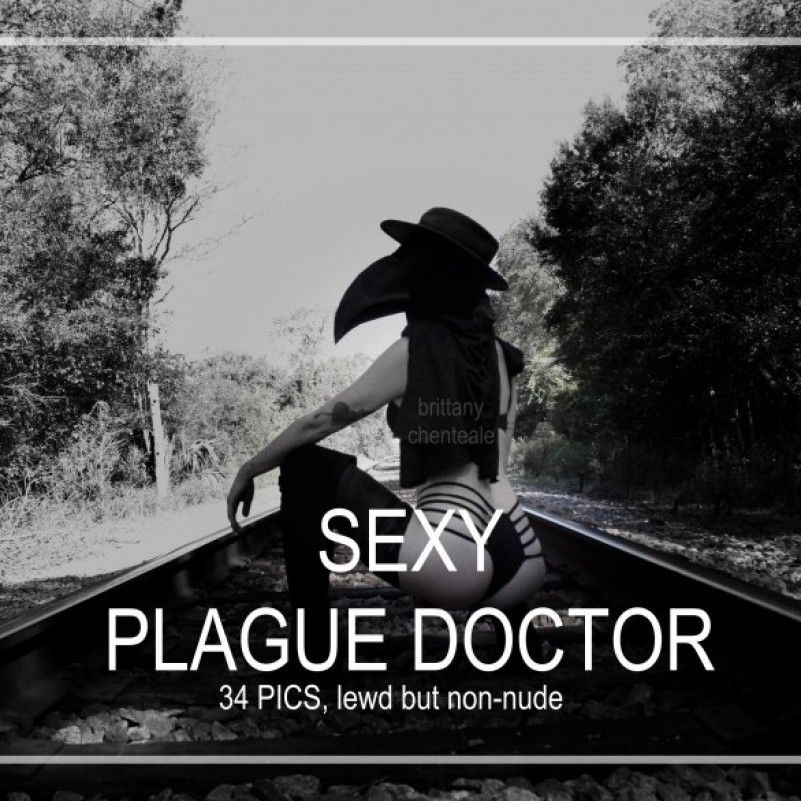 Sexy Black Plague Doctor Photoset