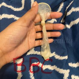 BBC Sperm Filled Used Condom