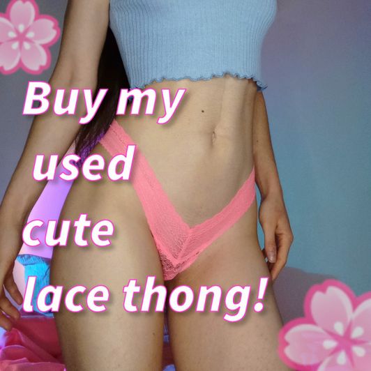 Buy my USED CUTE LACE THONG