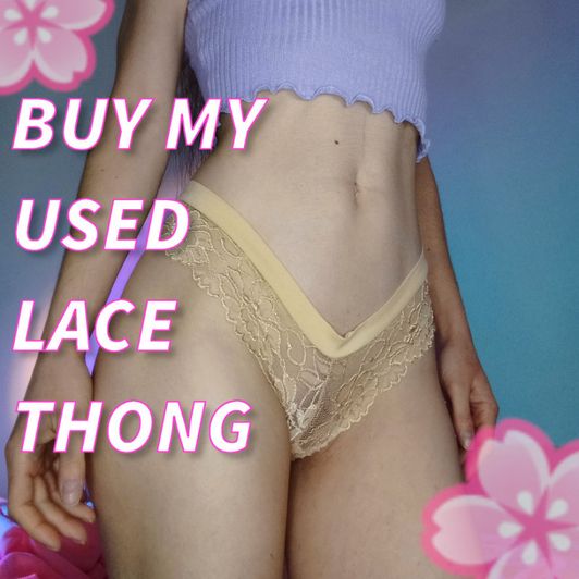 Buy my USED LACE THONG