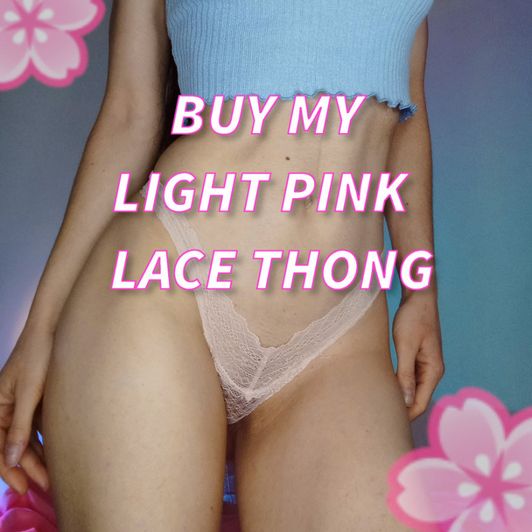Buy my LIGHT PINK LACE THONG