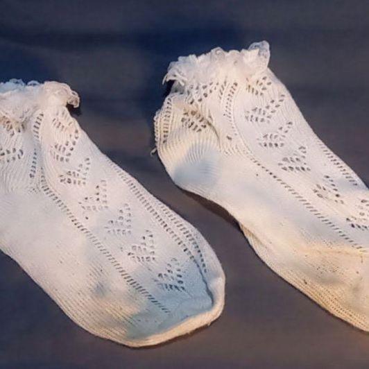 White frilly socks