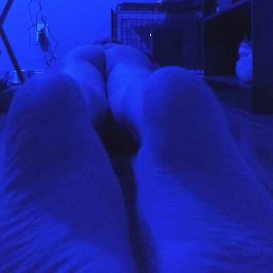 PHOTO SET of my feet pics in blue :0