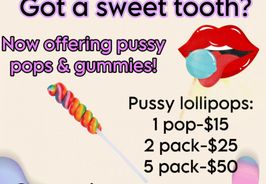 Pussy pops set of 2 suckers