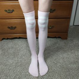 Pink Knee High Socks