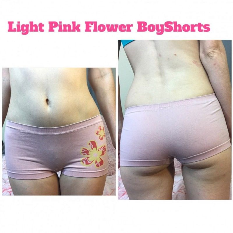 Light Pink Flower Boyshorts