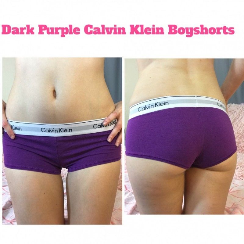 Purple Calvin Klein Boyshorts Panties