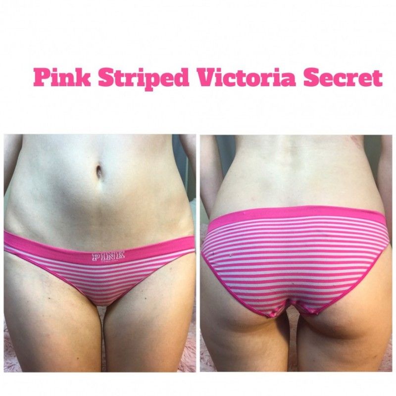 Pink Striped Victoria Secret Panties