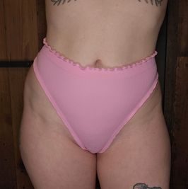 High Waist Pink Thong