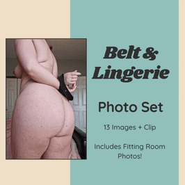 Belt and Lingerie Photo Set