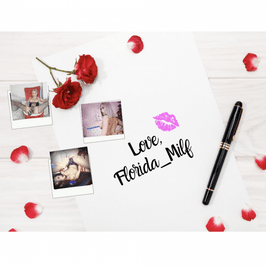 Love n Lust Letter With Signed Custom Photo