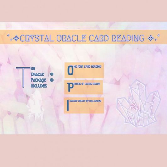 Four Card Oracle Reading