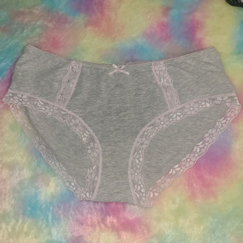 Grey and Pink Lace Fullbacks