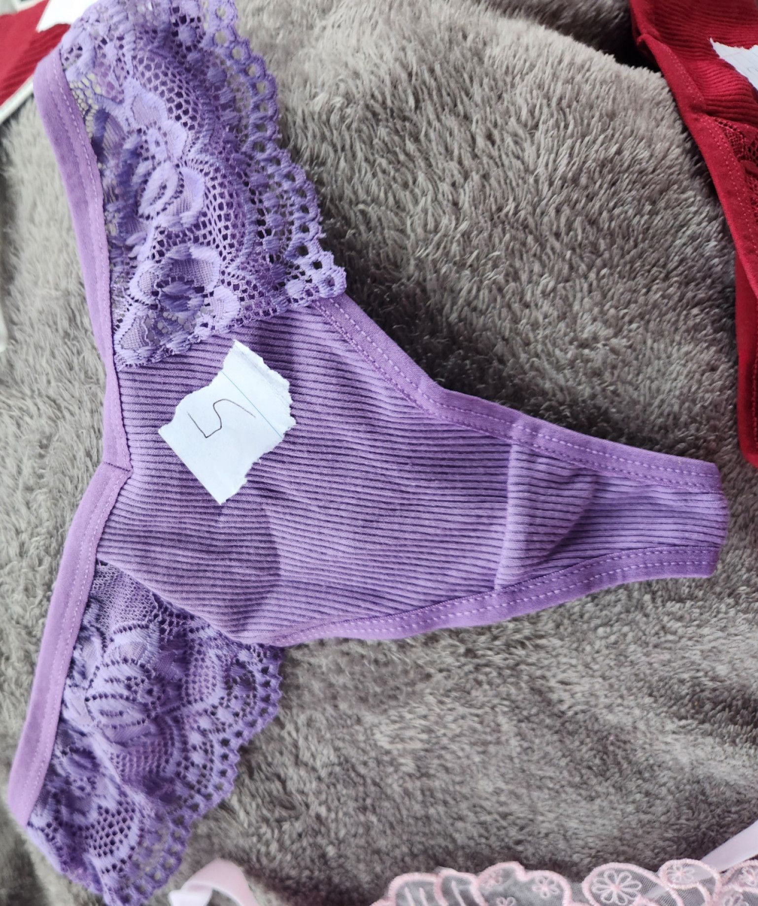 Sexy purple panties worn however long you like