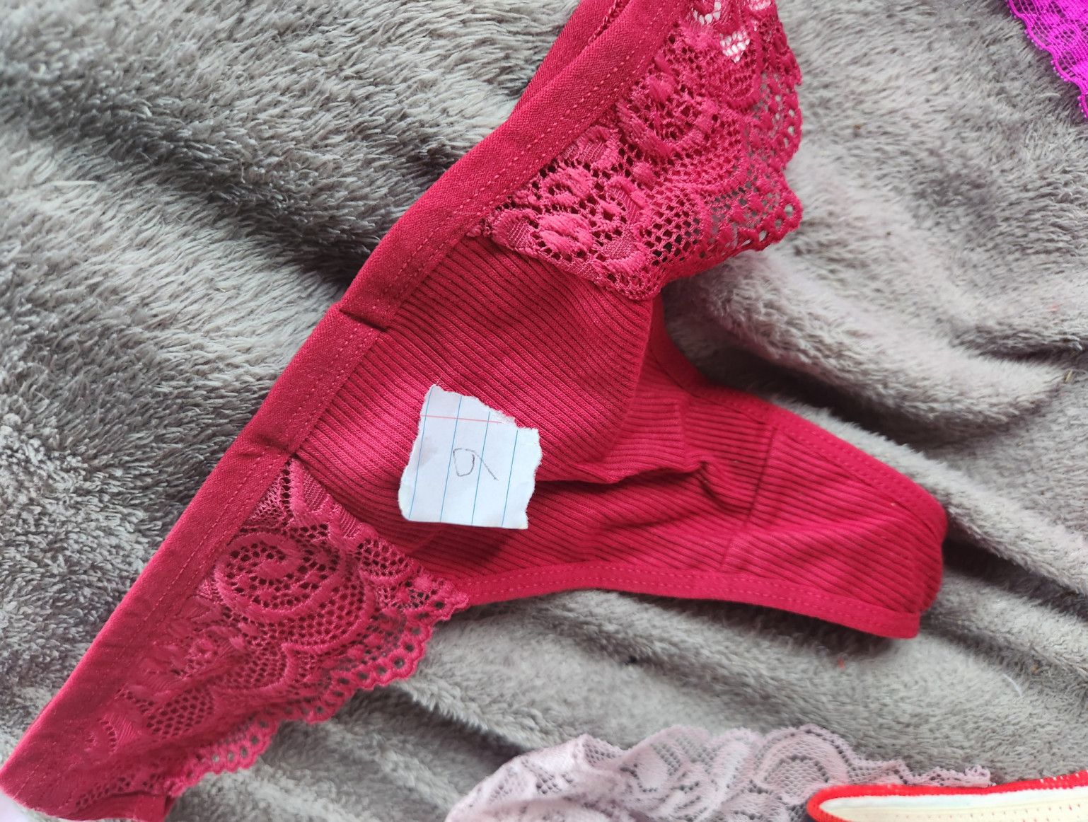 Sxy deep red panties worn in any way you want