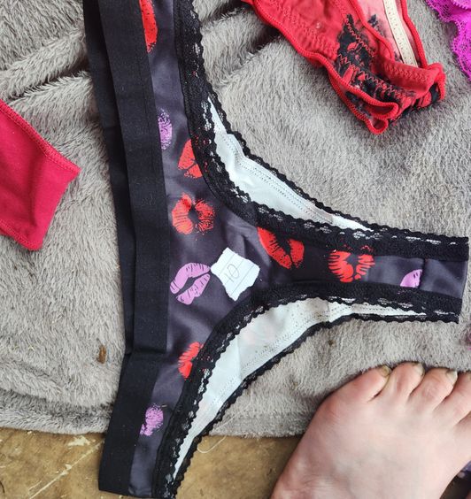 Silky kiss my pussy panties worn however you like