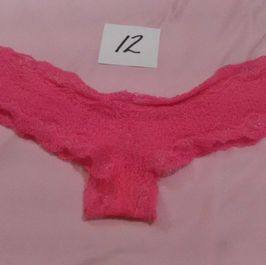 Stretchy Hot Pink Lace Panties