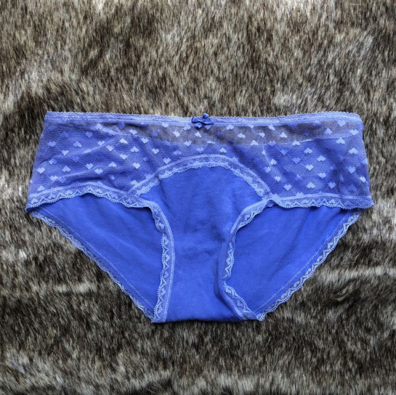 Purple Cotton Full Back Panties