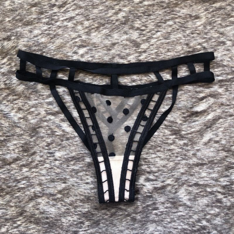 VS Strappy Mesh Polka Dot Panty