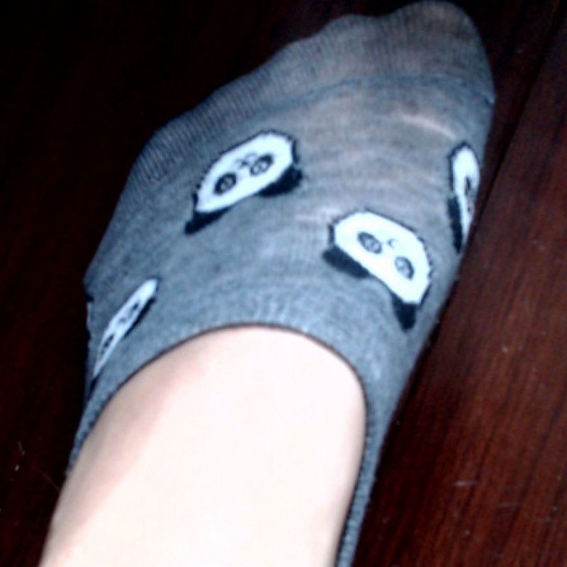 Tiny socks grey with panda